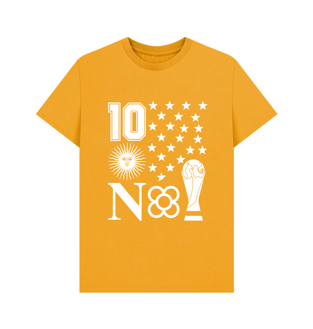 Mustard Printed T-shirt Front