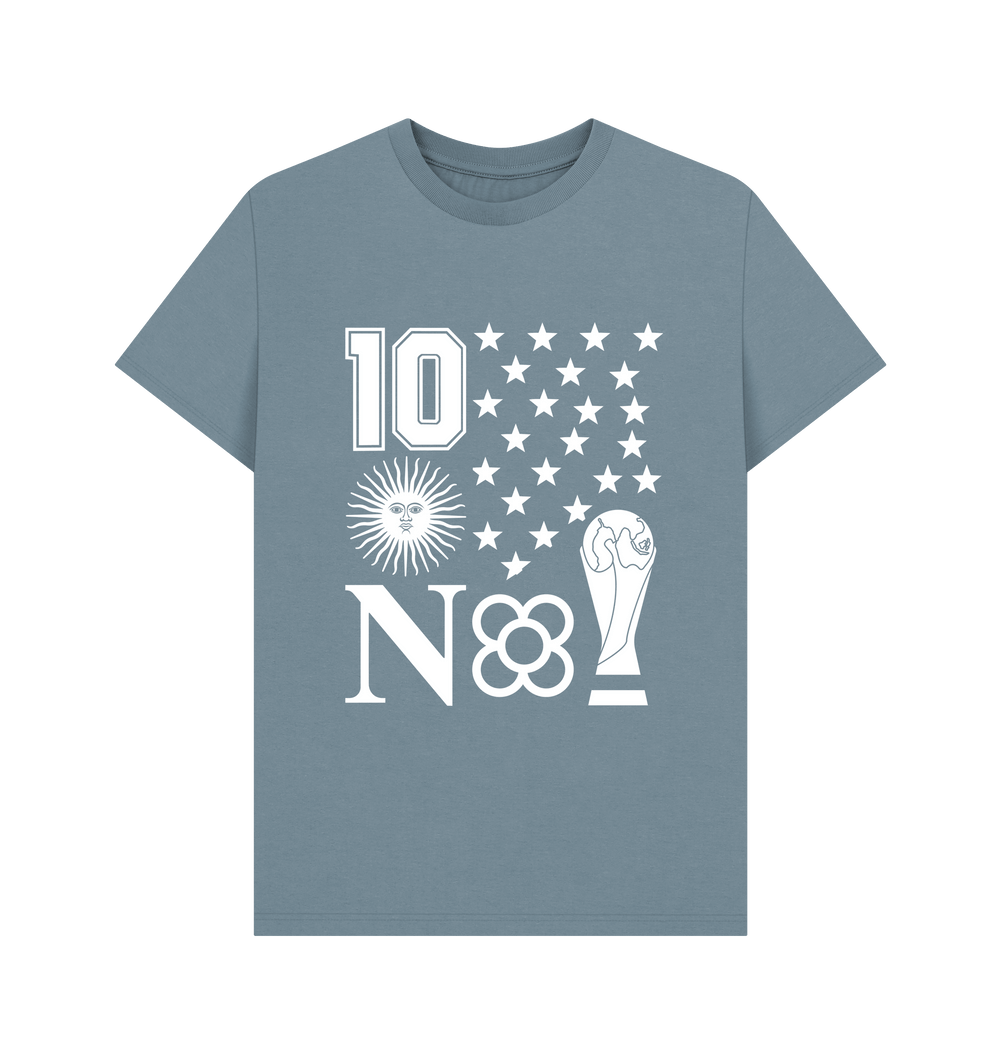 Stone Blue Printed T-shirt Front