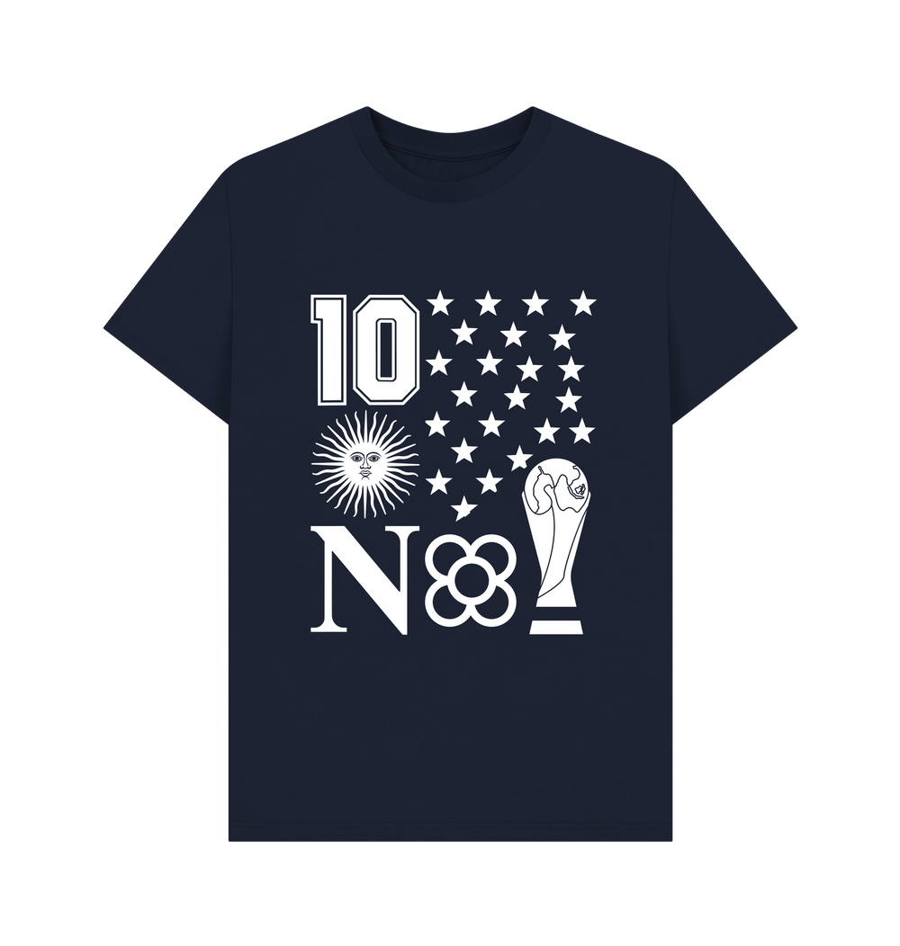 Navy Blue Printed T-shirt Front