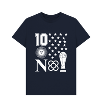 Navy Blue Printed T-shirt Front