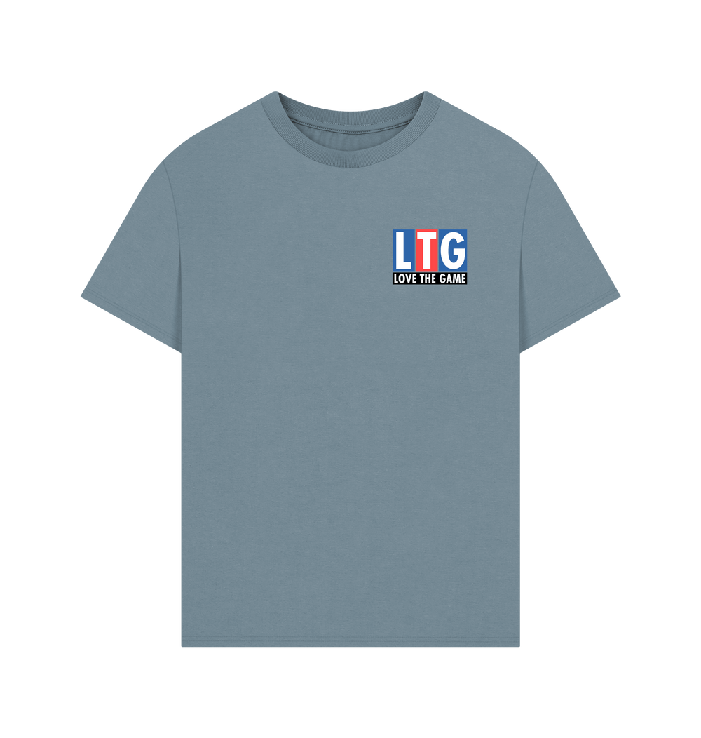 Stone Blue Printed T-shirt Front