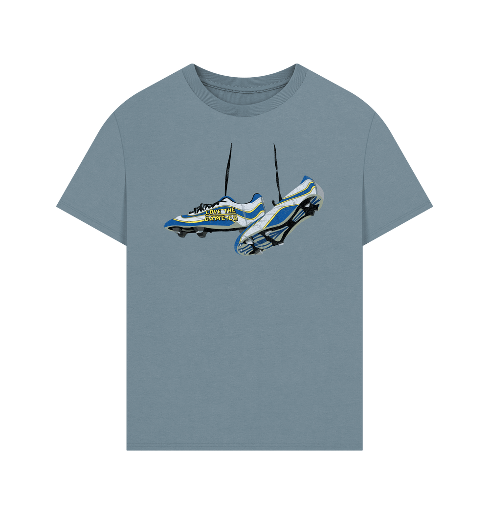 Stone Blue Printed T-shirt Front