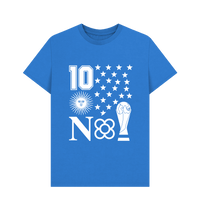 Bright Blue Printed T-shirt Front
