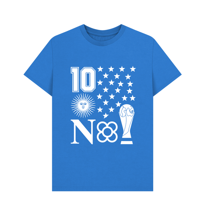 Bright Blue Printed T-shirt Front