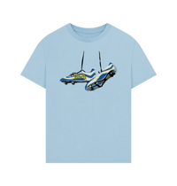 Milky Blue Printed T-shirt Front