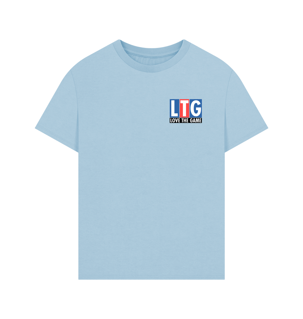 Milky Blue Printed T-shirt Front