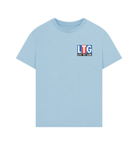 Milky Blue Printed T-shirt Front