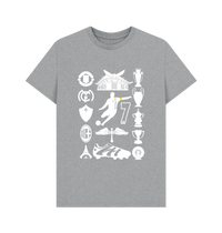 Athletic Grey Printed T-shirt Front