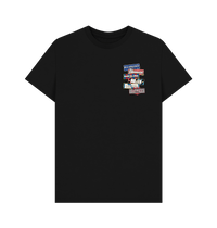 Black Printed T-shirt Front