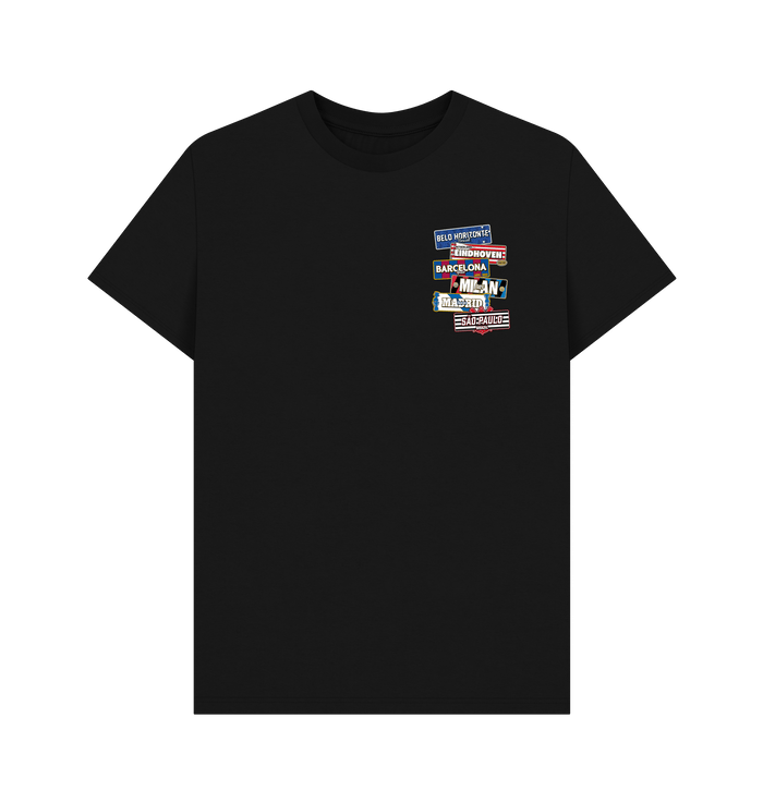 Black Printed T-shirt Front