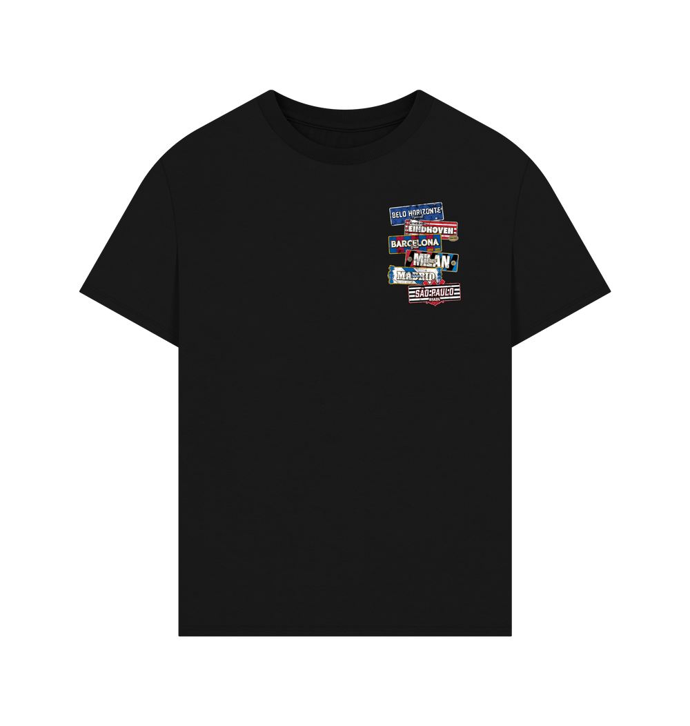 Black Printed T-shirt Front