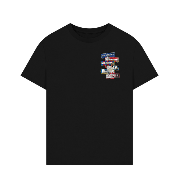 Black Printed T-shirt Front