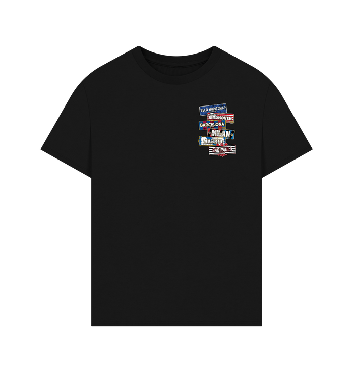 Black Printed T-shirt Front