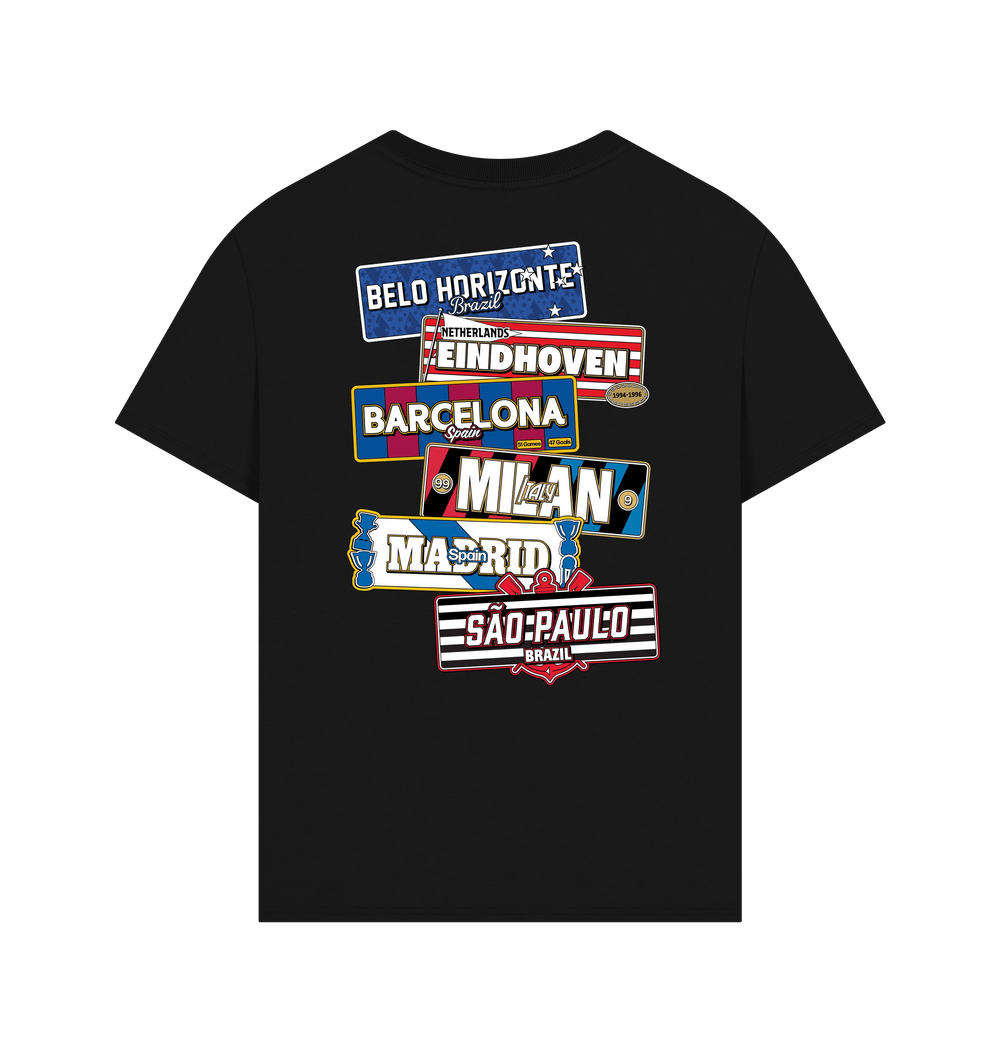 Black Printed T-shirt Back