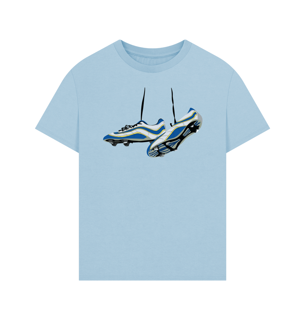 Milky Blue Printed T-shirt Front