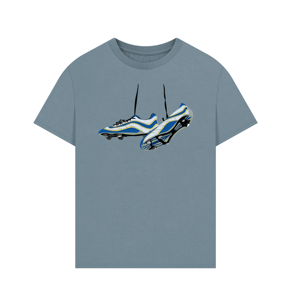 Stone Blue Printed T-shirt Front