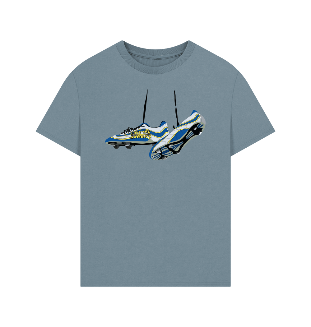 Stone Blue Printed T-shirt Front