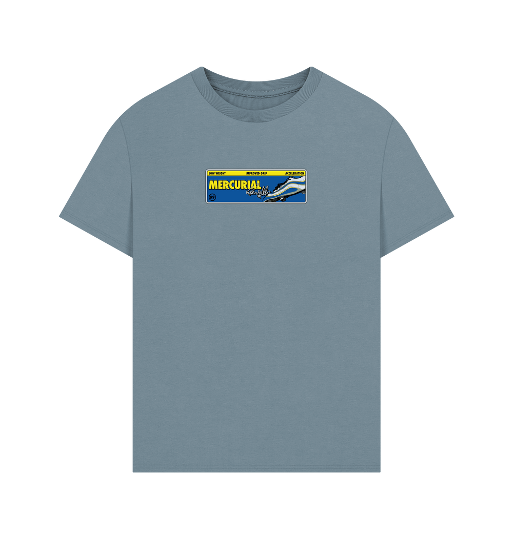 Stone Blue Printed T-shirt Front