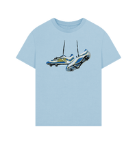 Milky Blue Printed T-shirt Front