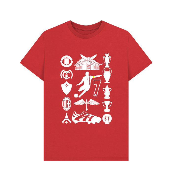 Red Printed T-shirt Front
