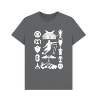 Slate Grey Printed T-shirt Front