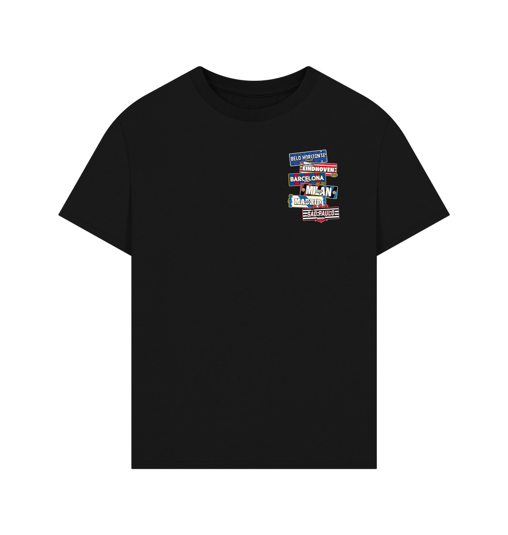 Black Printed T-shirt Front