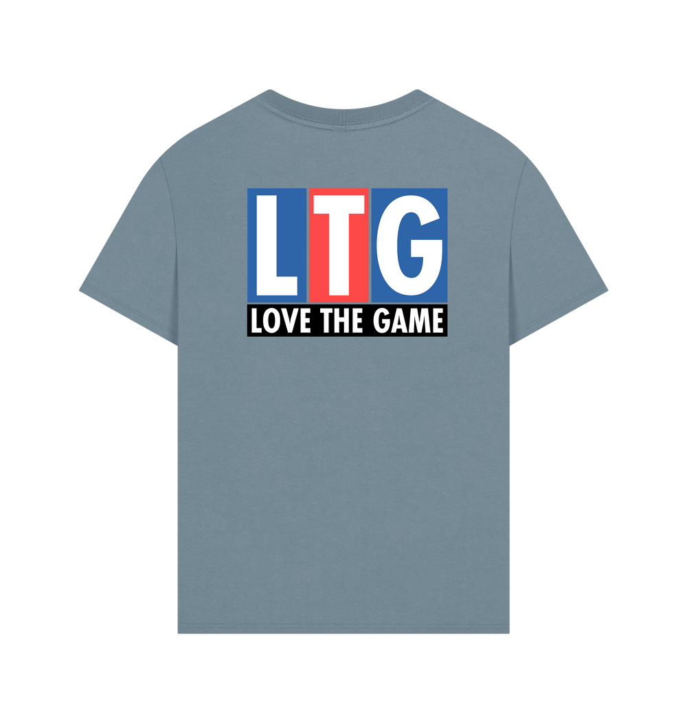 Stone Blue Printed T-shirt Back