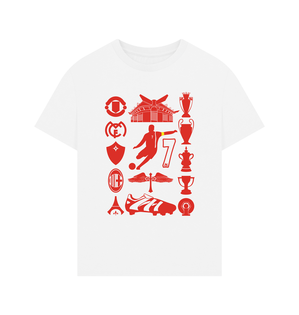 White Printed T-shirt Front