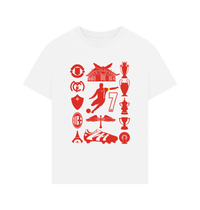 White Printed T-shirt Front