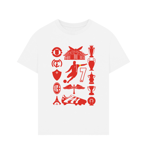 White Printed T-shirt Front