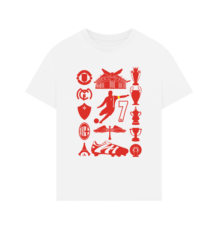White Printed T-shirt Front
