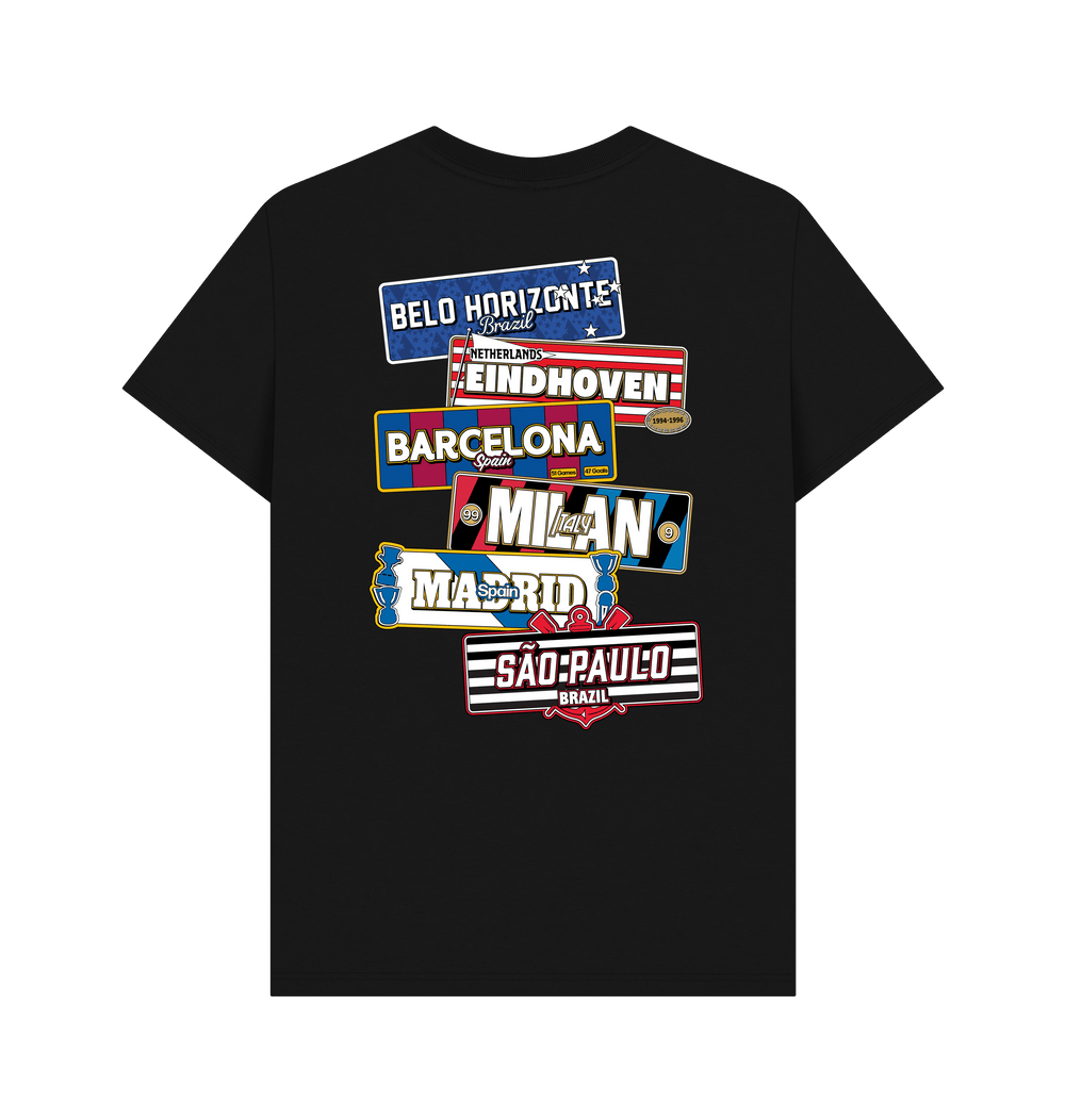 Black Printed T-shirt Back