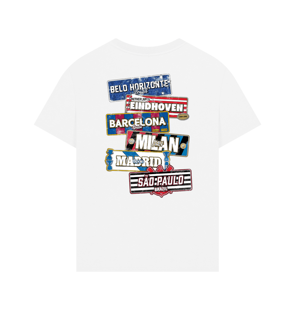 White Printed T-shirt Back