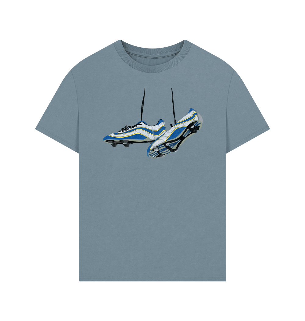 Stone Blue Printed T-shirt Front