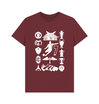Red Wine Printed T-shirt Front