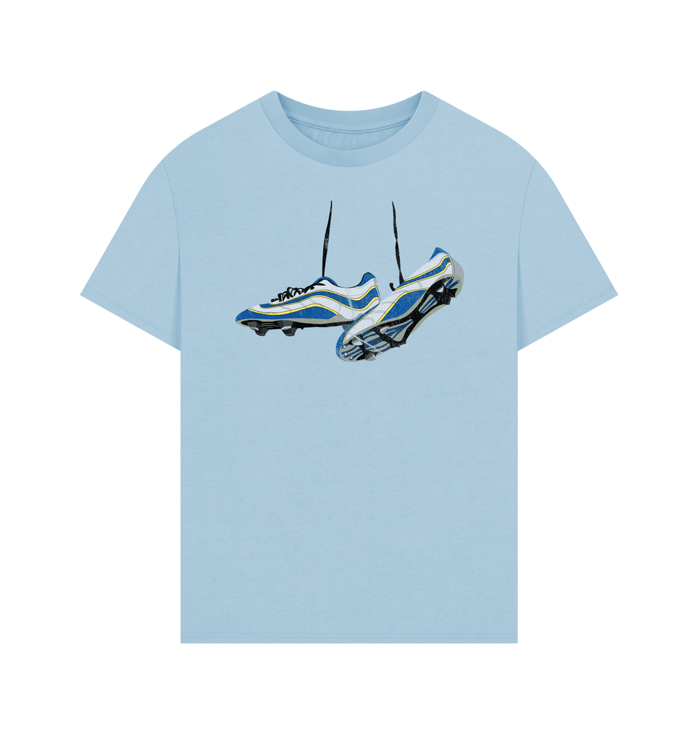 Milky Blue Printed T-shirt Front