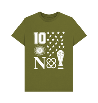 Moss Green Printed T-shirt Front