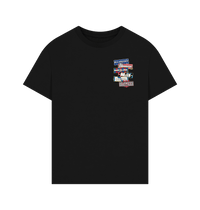 Black Printed T-shirt Front