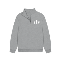 Athletic Grey Printed Sweater Front