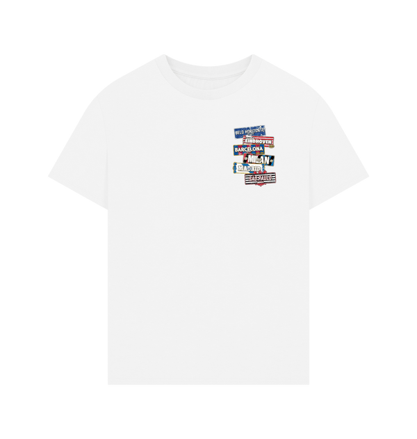 White Printed T-shirt Front