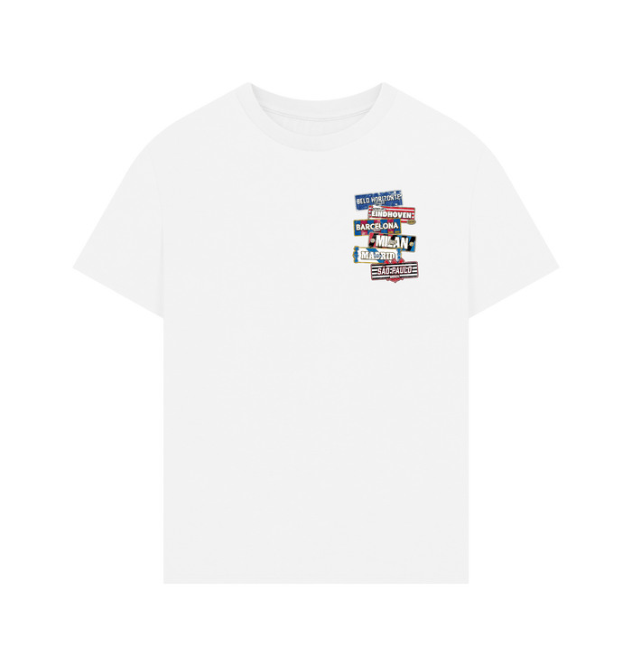 White Printed T-shirt Front