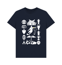 Navy Blue Printed T-shirt Front