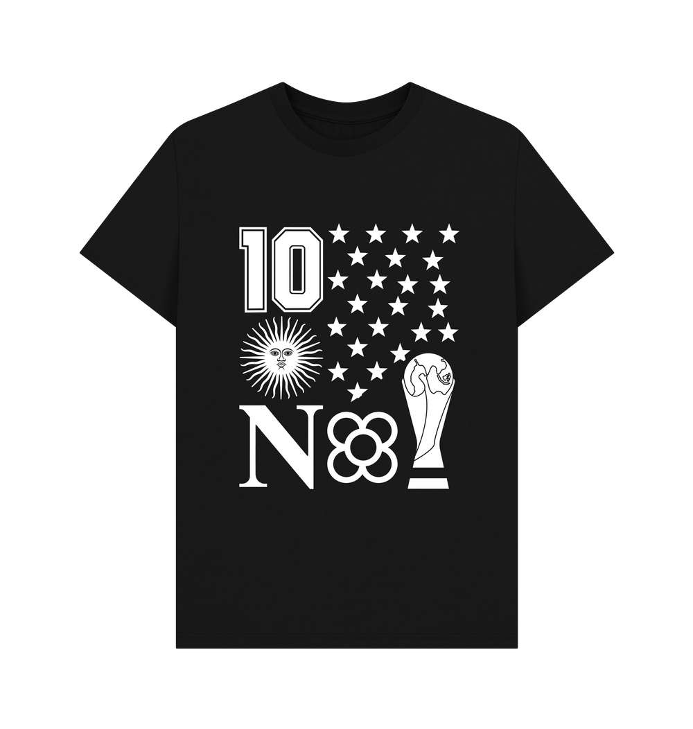 Black Printed T-shirt Front