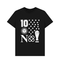 Black Printed T-shirt Front