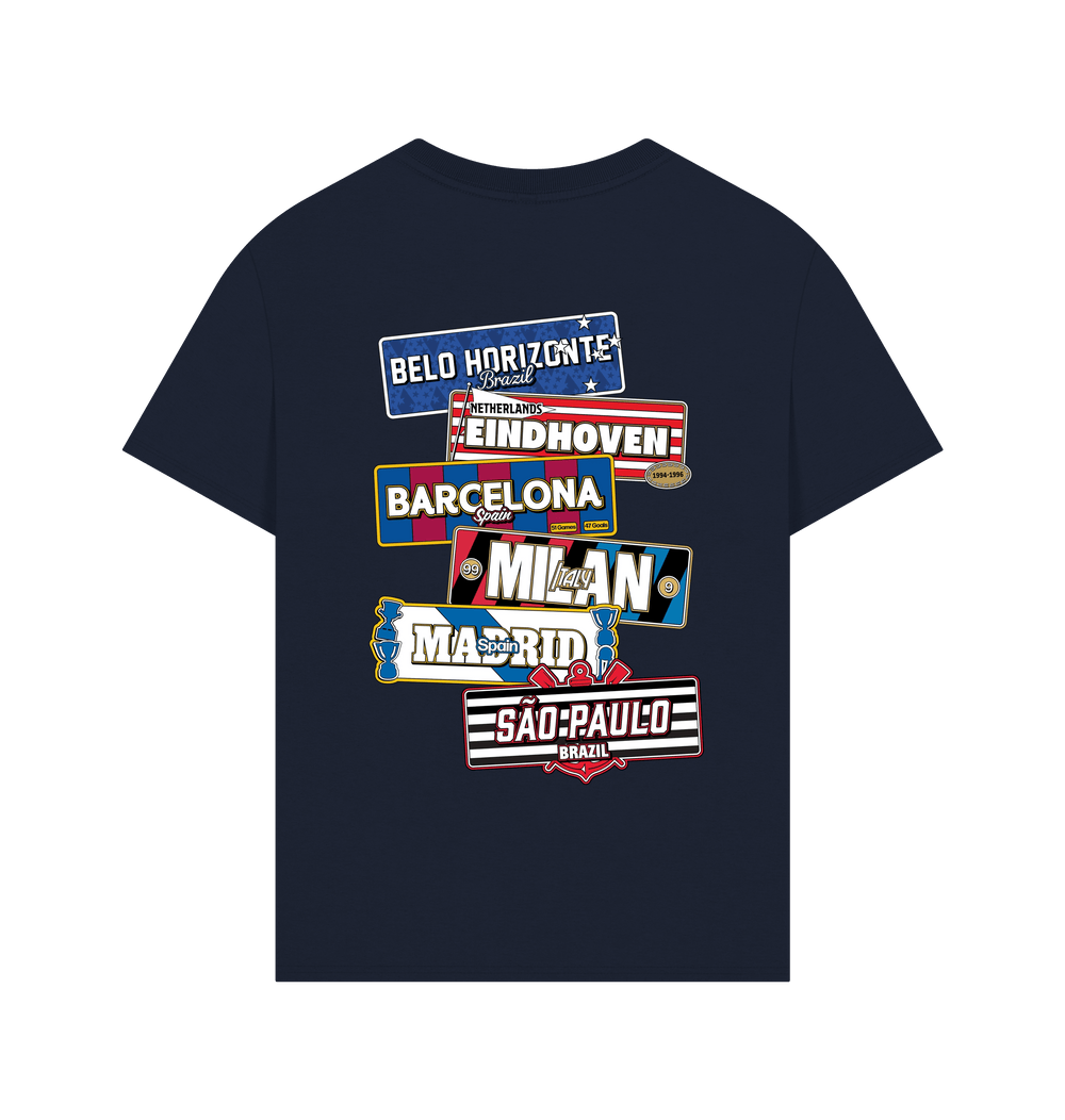 Navy Printed T-shirt Back