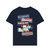 Navy Printed T-shirt Back