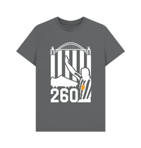 Slate Grey Printed T-shirt Front