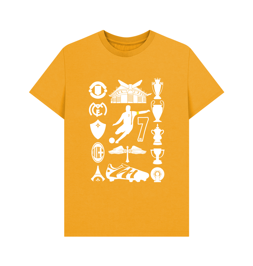 Mustard Printed T-shirt Front
