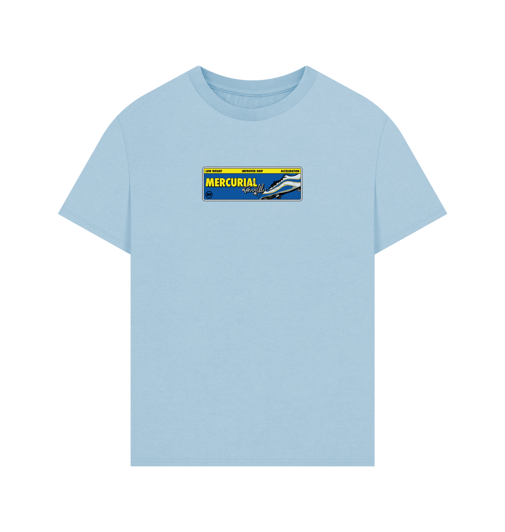 Milky Blue Printed T-shirt Front