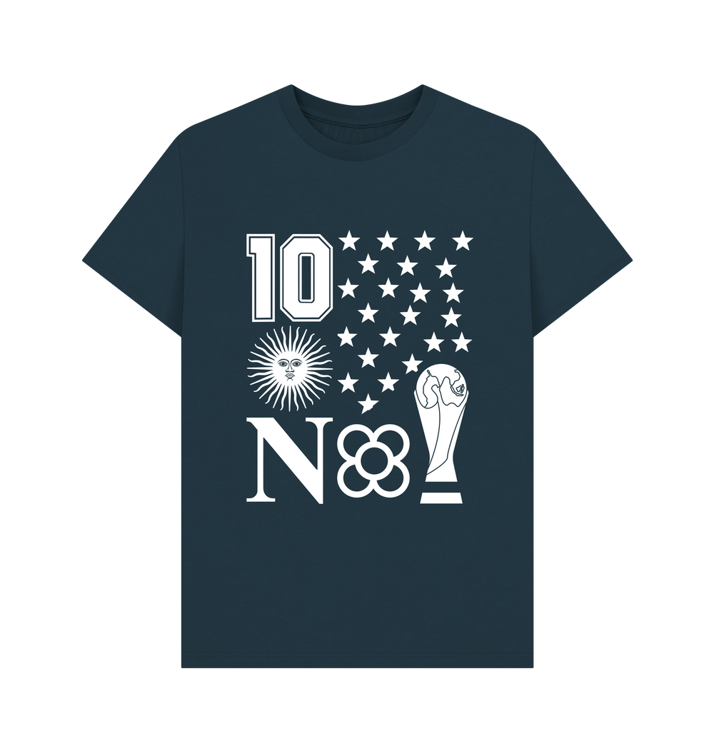 Denim Blue Printed T-shirt Front